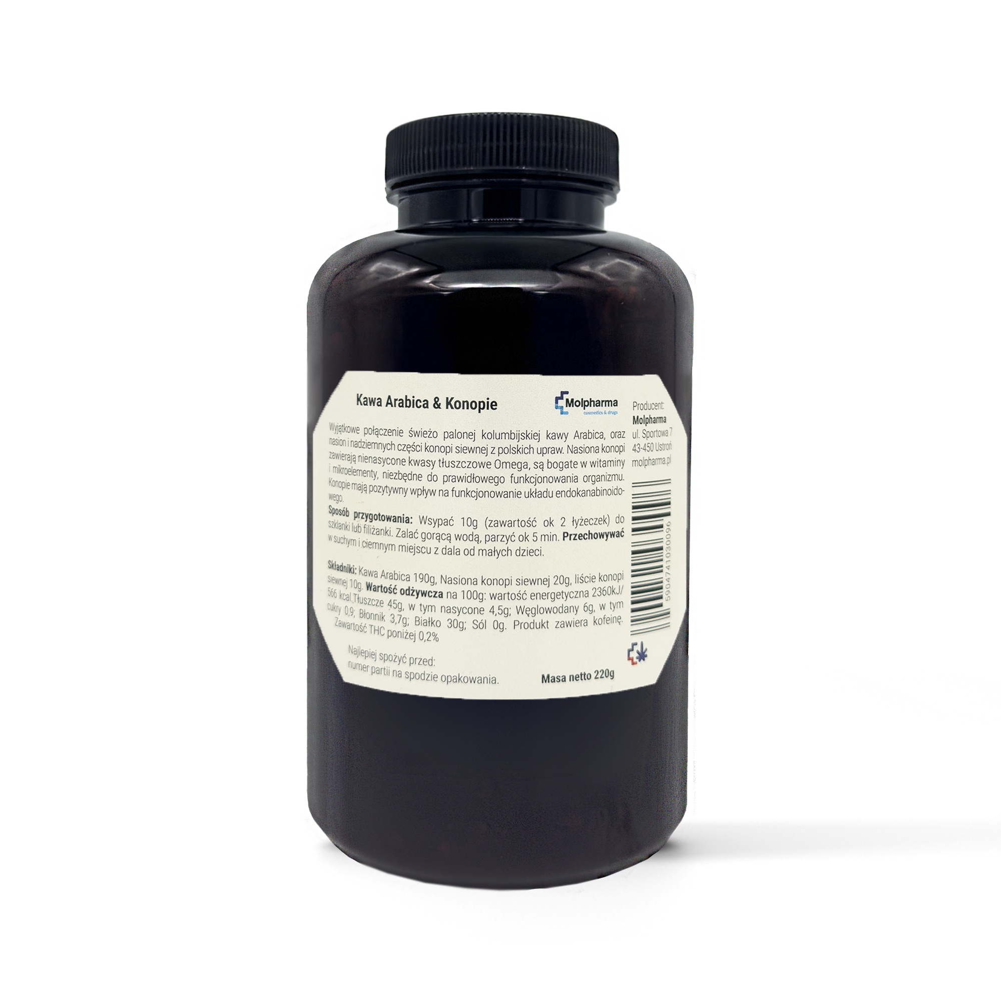 Kawa Arabica z konopiami