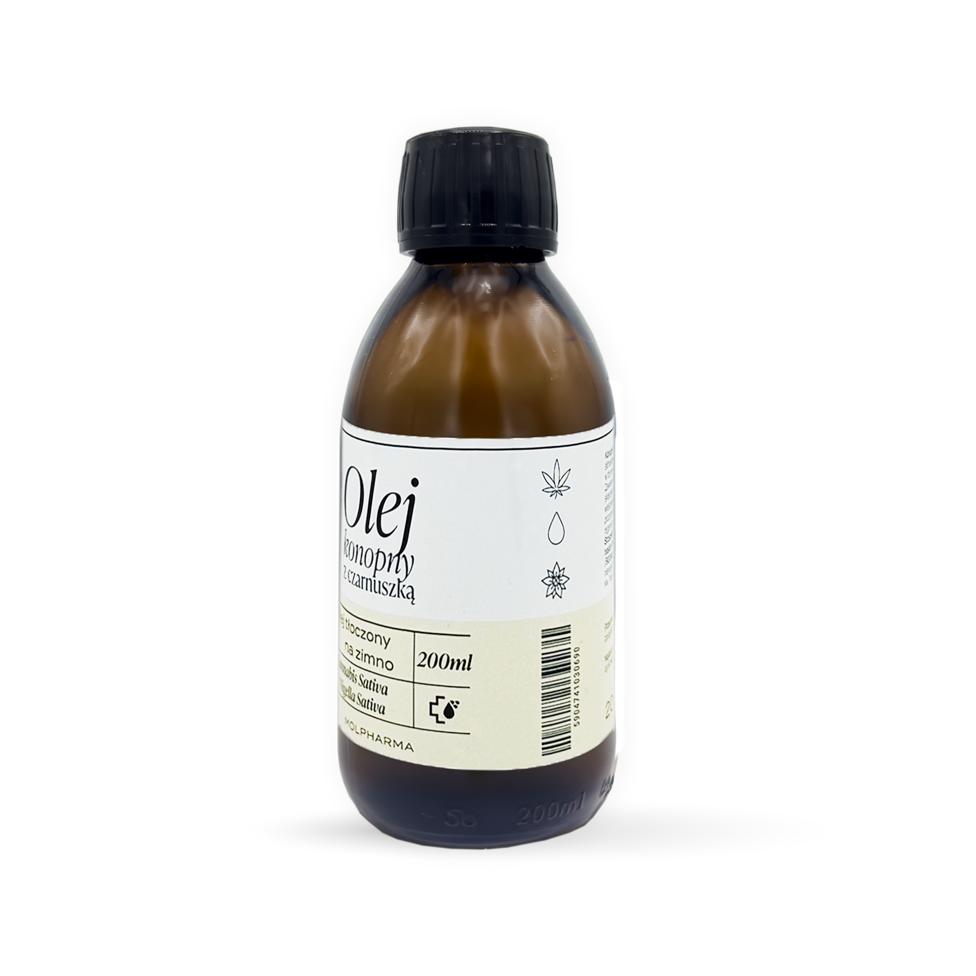 Olej konopny z olejem z czarnuszki 200ml