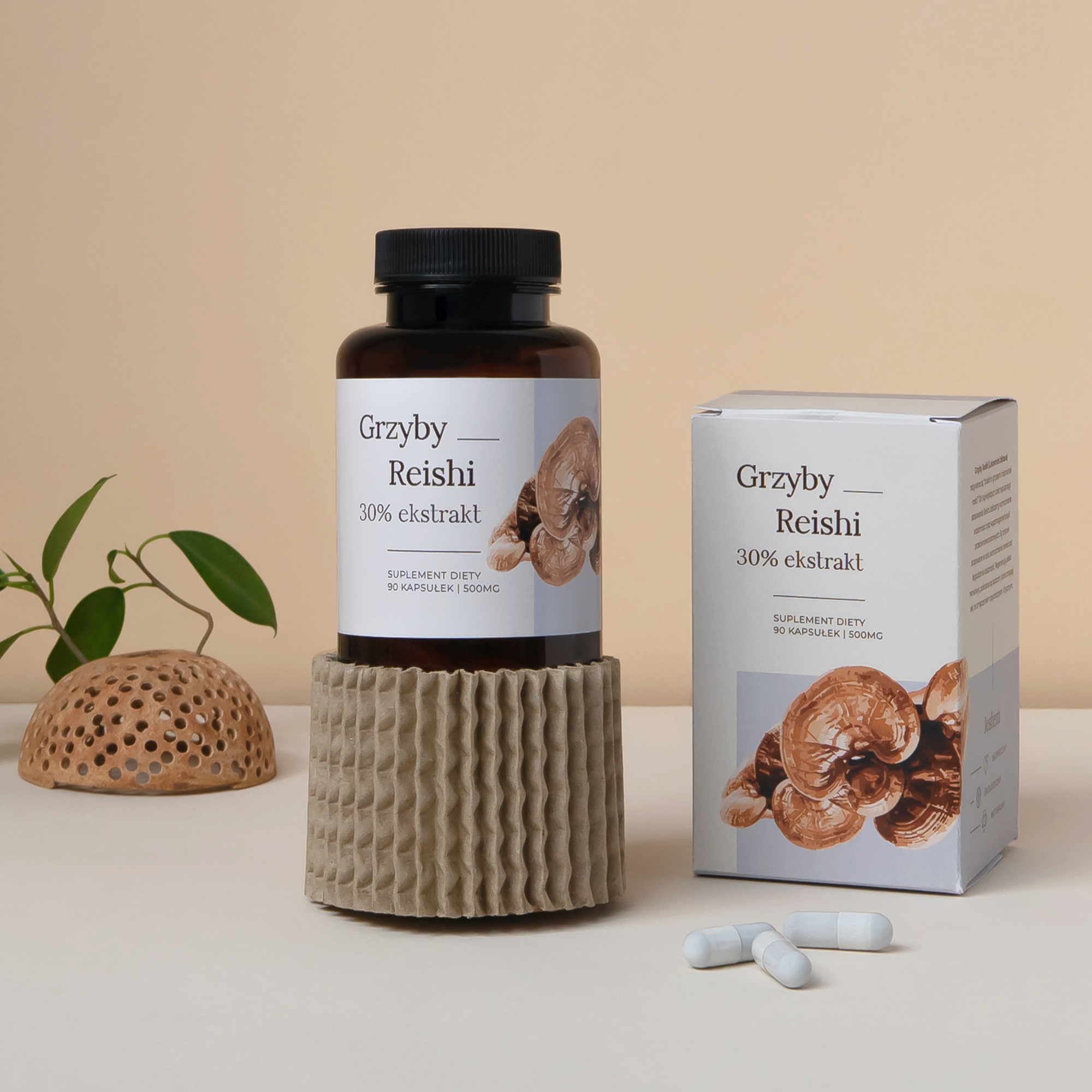 Grzyby Reishi 90 kaps. 500mg - obrazek 5